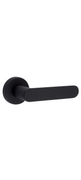 Дверная ручка FIMET SHAPE 1320/232 на круглой розетке, черный NO