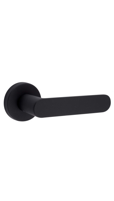 Дверная ручка FIMET SHAPE 1320/232 на круглой розетке, черный NO Дверная ручка FIMET SHAPE 1320/232 на круглой розетке, черный NO