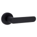 Дверная ручка FIMET SHAPE 1320/232 на круглой розетке, черный NO Дверная ручка FIMET SHAPE 1320/232 на круглой розетке, черный NO