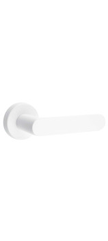 Дверная ручка FIMET SHAPE 1320/232 на круглой розетке, белый BO