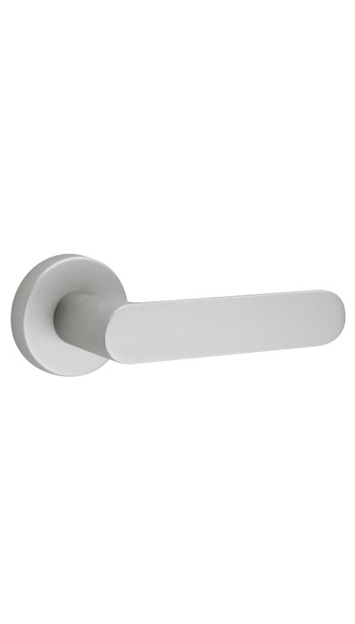 Дверная ручка FIMET SHAPE 1320/232 на круглой розетке, матовый хром F16 Дверная ручка FIMET SHAPE 1320/232 на круглой розетке, матовый хром F16