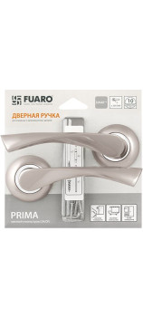 Дверная ручка FUARO PRIMA RM/HD SN/CP-3 матовый никель / хром