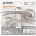 Дверная ручка FUARO PRIMA RM/HD SN/CP-3 матовый никель / хром