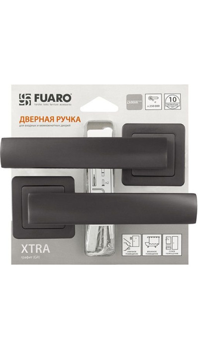 Дверная ручка FUARO XTRA XM/HD GR-23 графит