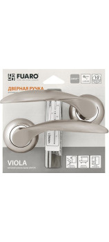 Дверная ручка FUARO VIOLA RM/HD SN/CP-3 матовый никель/хром