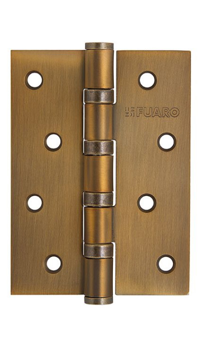 Дверная петля универсальная FUARO 4BB/BL 100x75x2,5 CF кофе (блистер)