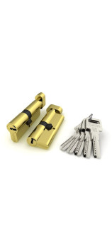 Цилиндровый механизм FUARO с вертушкой R602/80 mm (40+10+30) BBP латунь 5 кл.