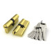 Цилиндровый механизм FUARO R600/80 mm (35+10+35) BBP латунь 5 кл.