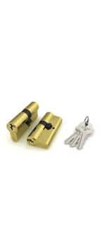 Цилиндровый механизм FUARO 100 CA 68 mm (26+10+32) PB латунь 3 кл.