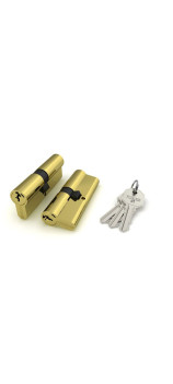 Цилиндровый механизм FUARO 100 CA 62 mm (26+10+26) PB латунь 3 кл.