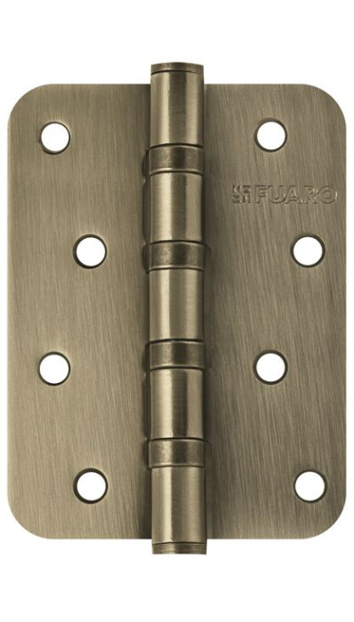 Дверная петля Fuaro 4BB-R10 универсальная 100x75x2,5 AB бронза