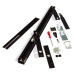 Роторный механизм для дверей, Ergon Living Т.E SLIM SMAIL LP=67 (полотно 525 - 715 мм) Black черный
