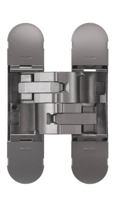 Дверная петля скрытой установки CEAM с 3D регулировкой 1230S NNE черный никель (50-70кг)
