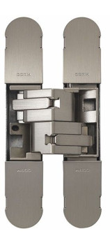 Дверная петля скрытой установки CEAM с 3D регулировкой 1130S NKS матовый никель (40-70 кг)